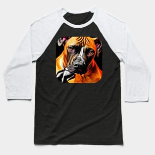 Pitbull Dog Baseball T-Shirt